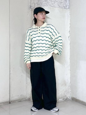 「アイテム（キャップ）」を使った、むーちゃんさん（レディース・146cm・20代）の春コーディネート