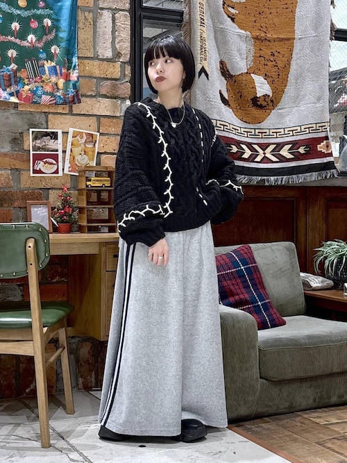 セール】ケーブルステッチニットプルオーバー（ニット/セーター