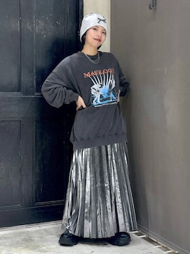 「アイテム（スウェット）」を使った、むーちゃんさん（レディース・146cm・20代）の秋コーディネート