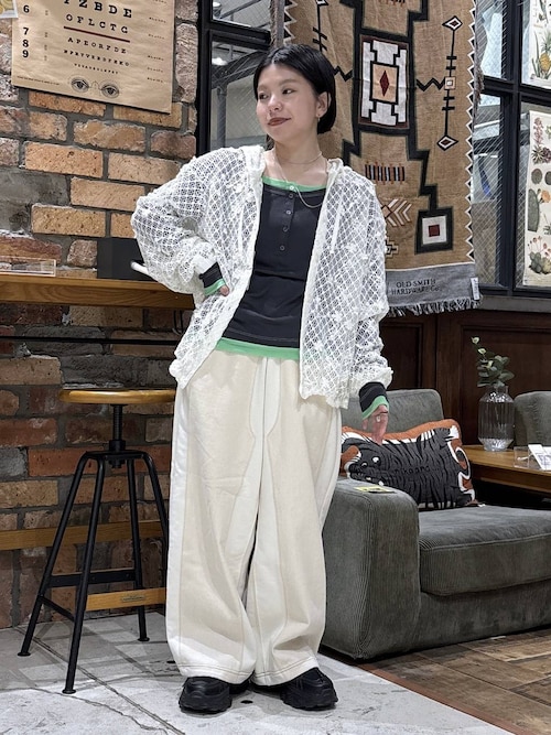 セール】3Dフラワーメッシュフーディー（パーカー）｜niko and