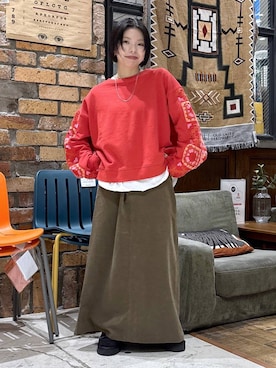 「アイテム（モカシン/デッキシューズ）」を使った、むーちゃんさん（レディース・146cm・20代）の冬コーディネート