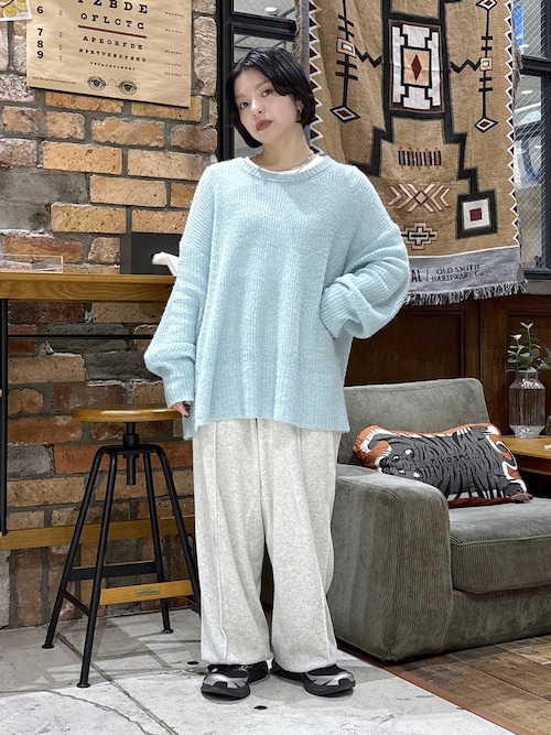 ＜H＞タグ付き、アルパカ、ニット、プルオーバーセーター セール】アルパカウールMIXニットプルオーバー（ニット/セーター