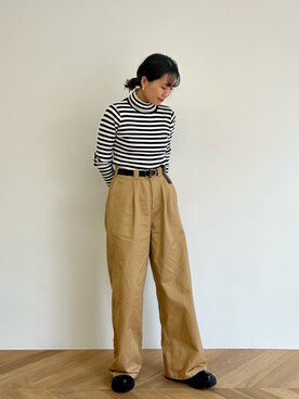 「CANAL JEAN（キャナルジーン）のアイテム（アクセサリー）」を使った、hamaさん（レディース・163cm）の秋コーディネート