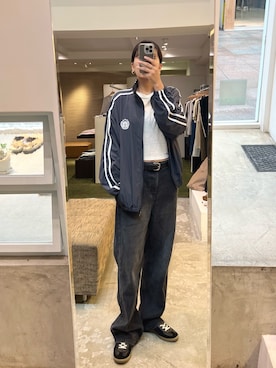 「CANAL JEAN（キャナルジーン）のアイテム（ブルゾン）」を使った、hamaさん（レディース・163cm）の夏コーディネート