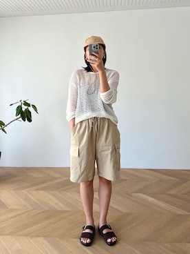 「CANAL JEAN（キャナルジーン）のアイテム（アクセサリー）」を使った、hamaさん（レディース・163cm）の夏コーディネート