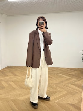 「ページュ」｜hamaさん（レディース・163cm）の春コーディネート