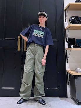 「アイテム（キャップ）」を使った、みさきまるさん（レディース・160cm・20代）の春コーディネート