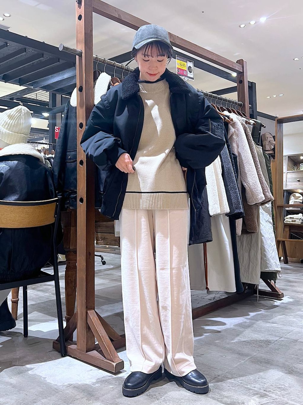 マルチWAYキルトフライトジャケットを使った人気ファッション