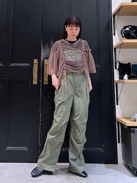 「アイテム（その他トップス）」を使った、みさきまるさん（レディース・160cm・20代）の春コーディネート