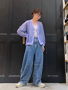 「アイテム（タンクトップ）」を使った、みさきまるさん（レディース・160cm・30代）の夏コーディネート