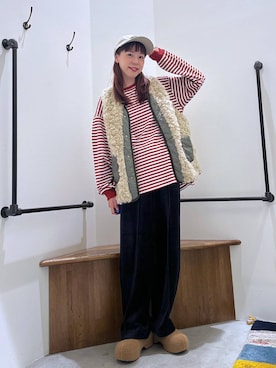 「アイテム（イエロー系）」を使った、みさきまるさん（レディース・160cm・30代）の秋コーディネート