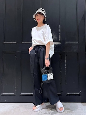 「アイテム（帽子）」を使った、みさきまるさん（レディース・160cm・30代）の春コーディネート