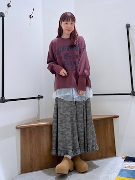 「アイテム（イエロー系）」を使った、みさきまるさん（レディース・160cm・30代）の秋コーディネート
