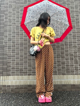 「crocs（クロックス）のアイテム」を使った、hamhamさん（レディース・154cm）の夏コーディネート