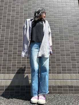 「CONVERSE ALL STAR（コンバースオールスター）のアイテム」を使った、hamhamさん（レディース・153cm）の春コーディネート