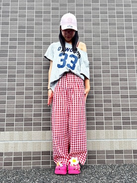 「crocs（クロックス）のアイテム」を使った、hamhamさん（レディース・154cm）の夏コーディネート