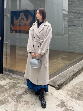 「ファッションを楽しもう」｜「アイテム（シャツワンピース）」を使った、nodokaさん（レディース・163cm）の秋コーディネート