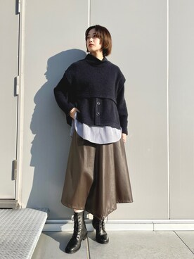 kyonさん（レディース・160cm）の冬コーディネート