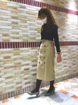 「khaki」｜ORientalTRaffic アトレ川崎店さん（レディース・154cm）の冬コーディネート