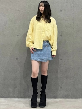 「GAP（ギャップ）のアイテム」を使った、GapJapanさん（レディース・154cm）の春コーディネート