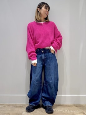 「GAP（ギャップ）のアイテム（デニムパンツ）」を使った、GapJapanさん（レディース・166cm）の秋コーディネート