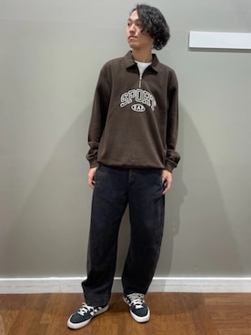 「GAP（ギャップ）のアイテム（パンツ）」を使った、GapJapanさん（メンズ・182cm）の秋コーディネート