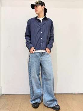「GAP（ギャップ）のアイテム」を使った、GapJapanさん（メンズ・175cm）の夏コーディネート