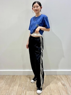 「GAP（ギャップ）のアイテム（トップス）」を使った、GapJapanさん（レディース・162cm）の夏コーディネート