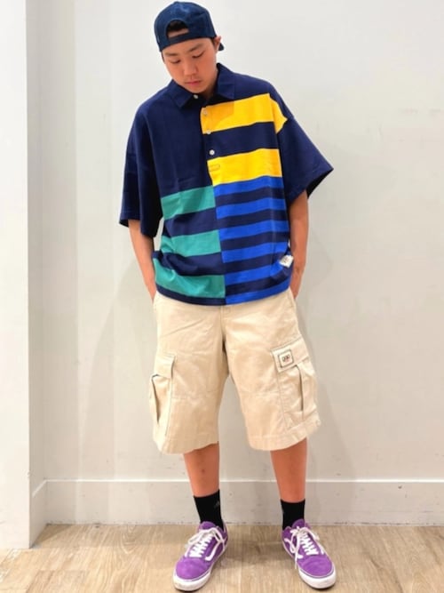 Gap × Sean Wotherspoon オーバーサイズ ミックスストライプ ボクシー
