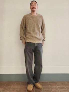 「GAP（ギャップ）のアイテム（トップス）」を使った、GapJapanさん（メンズ・172cm）の秋コーディネート
