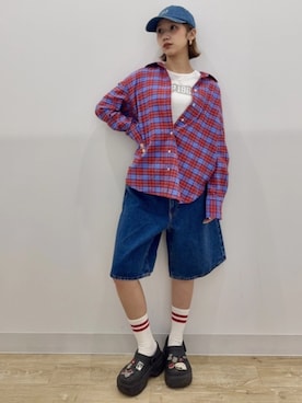 「GAP（ギャップ）のアイテム（トップス）」を使った、GapJapanさん（レディース・160cm）の夏コーディネート