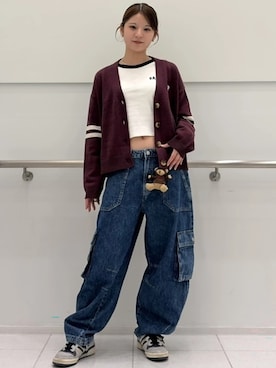 「GAP（ギャップ）のアイテム」を使った、GapJapanさん（レディース・158cm）の夏コーディネート
