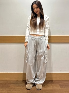 「GAP（ギャップ）のアイテム（トップス）」を使った、GapJapanさん（レディース・156cm）の秋コーディネート