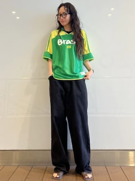 「GAP（ギャップ）のアイテム（トップス）」を使った、GapJapanさん（メンズ・170cm）の夏コーディネート
