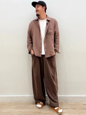 「GAP（ギャップ）のアイテム」を使った、GapJapanさん（メンズ・175cm）の夏コーディネート
