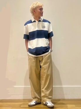 「GAP（ギャップ）のアイテム（トップス）」を使った、GapJapanさん（メンズ・180cm）の夏コーディネート