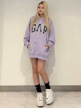 「GAP（ギャップ）のアイテム」を使った、GapJapanさん（レディース・152cm）の秋コーディネート