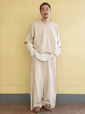 「GAP（ギャップ）のアイテム」を使った、GapJapanさん（メンズ・172cm）の夏コーディネート