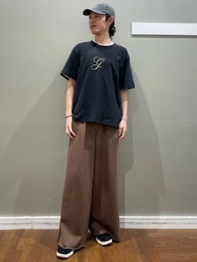 「GAP（ギャップ）のアイテム（トップス）」を使った、GapJapanさん（メンズ・182cm）の夏コーディネート