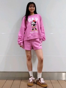 「GAP（ギャップ）のアイテム」を使った、GapJapanさん（レディース・161cm）の春コーディネート