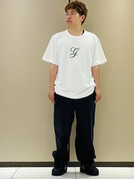 「GAP（ギャップ）のアイテム（パンツ）」を使った、GapJapanさん（メンズ・165cm）の夏コーディネート
