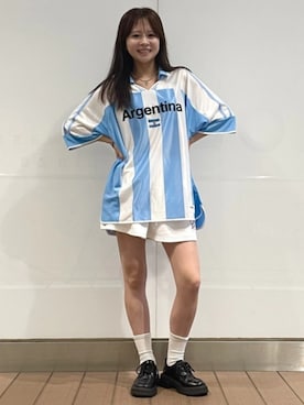 「GAP（ギャップ）のアイテム（トップス）」を使った、GapJapanさん（レディース・161cm）の夏コーディネート