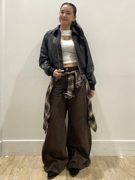 「GAP（ギャップ）のアイテム（トップス）」を使った、GapJapanさん（レディース・153cm）の秋コーディネート