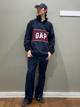 「GAP（ギャップ）のアイテム」を使った、GapJapanさん（メンズ・182cm）の夏コーディネート