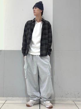 「GAP（ギャップ）のアイテム（トップス）」を使った、GapJapanさん（メンズ・173cm）の秋コーディネート