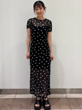 「GAP（ギャップ）のアイテム（ワンピース/ドレス）」を使った、GapJapanさん（レディース・156cm）の夏コーディネート