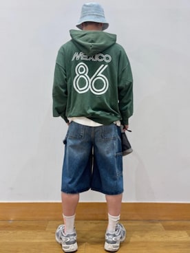 「GAP（ギャップ）のアイテム（トップス）」を使った、GapJapanさん（メンズ・175cm）の夏コーディネート