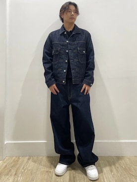 「アイテム（デニムジャケット）」を使った、GapJapanさん（メンズ・170cm）の夏コーディネート