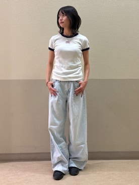 「GAP（ギャップ）のアイテム（トップス）」を使った、GapJapanさん（レディース・160cm）の夏コーディネート