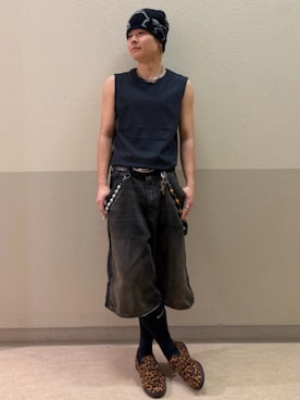 「GAP（ギャップ）のアイテム（パンツ）」を使った、GapJapanさん（メンズ・170cm）の夏コーディネート
